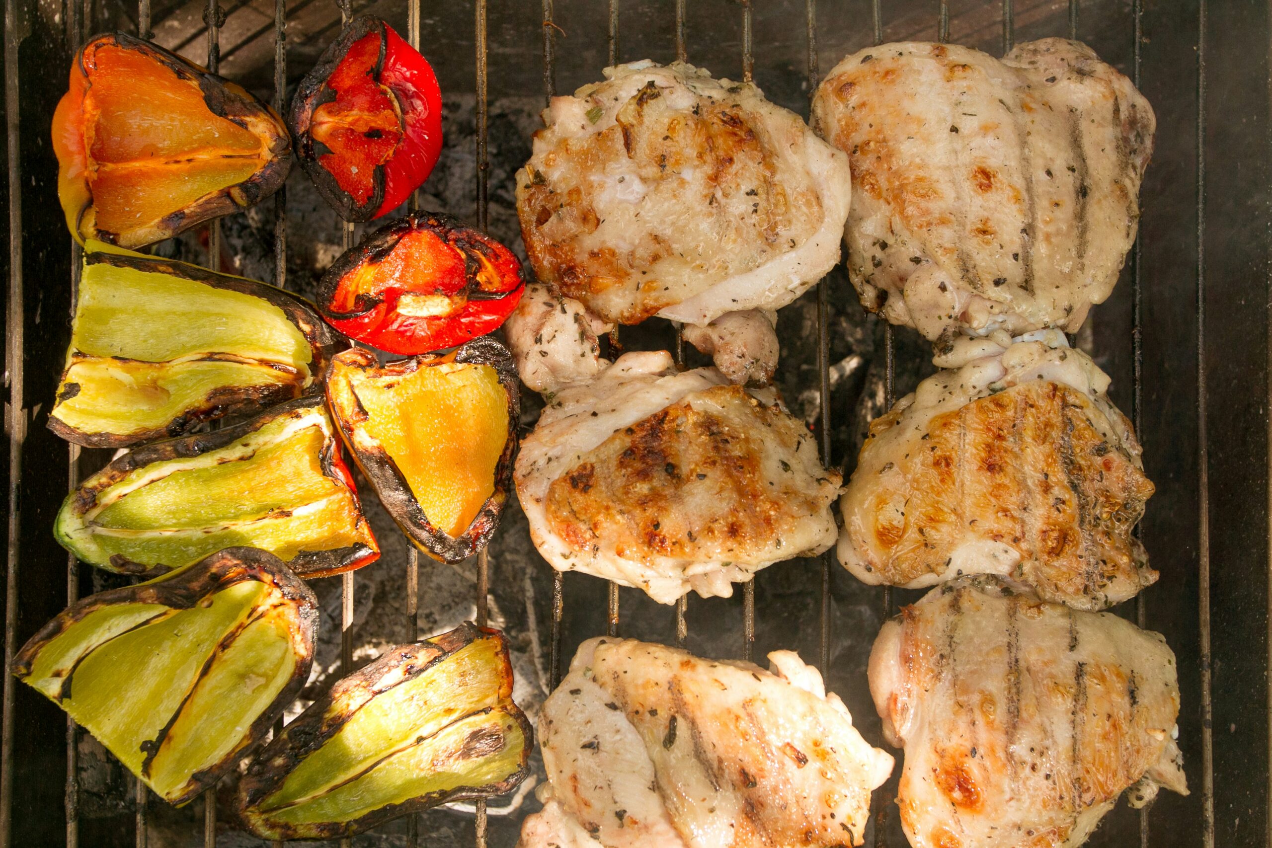 baked chicken, ayam panggang, paprika, bellpepper
