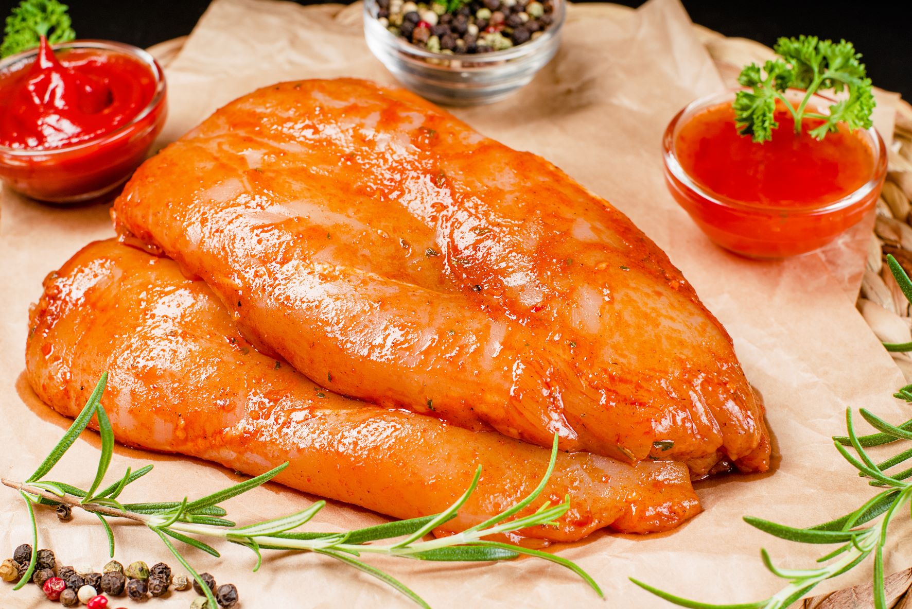 chicken, marinate, ayam potong, fillet