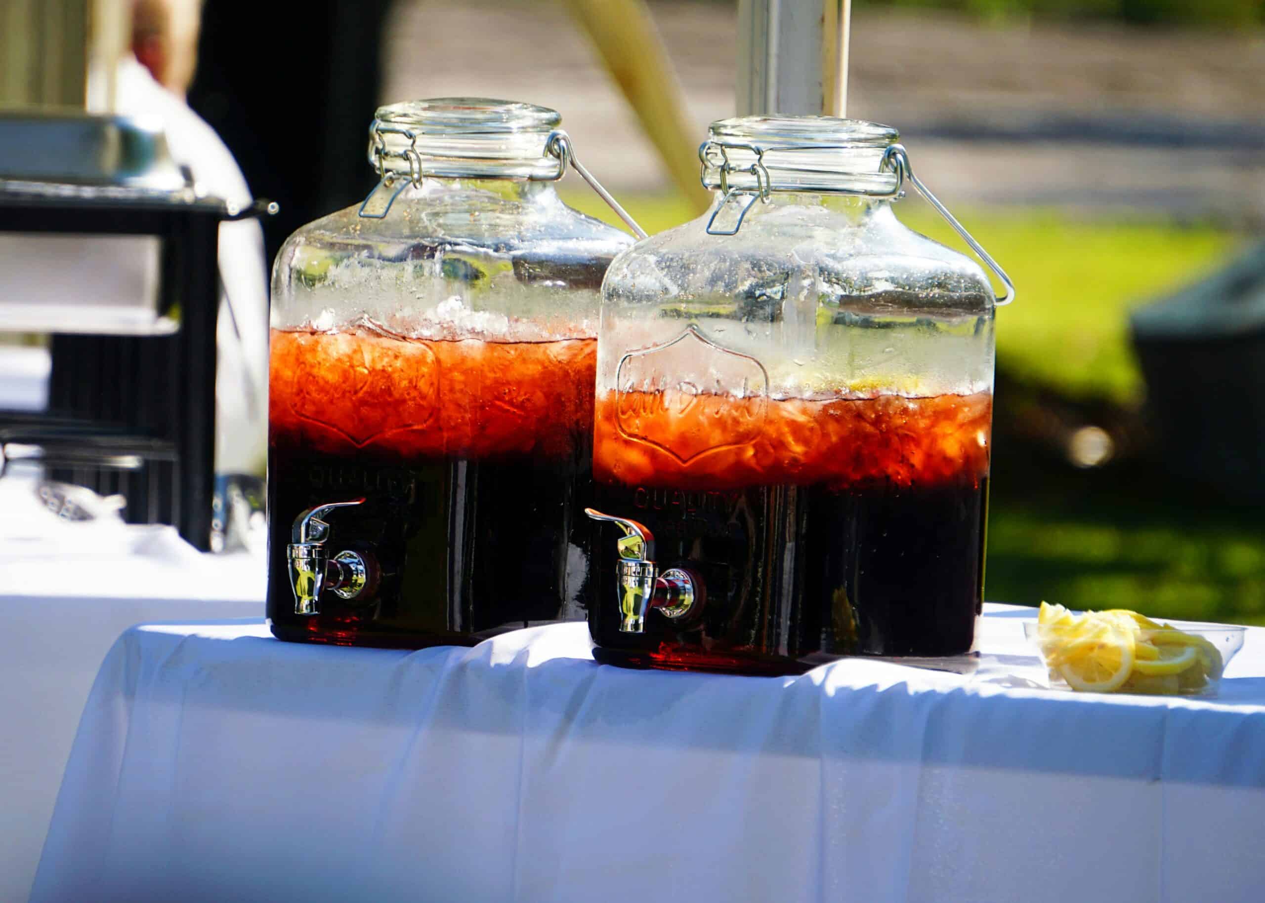 drink station, ice cube, lemon