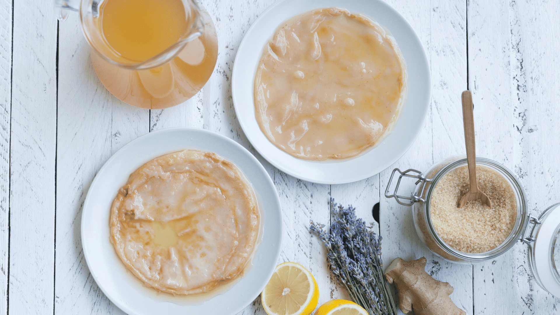Close-up of a healthy SCOBY, the jelly-like culture used to ferment kombucha tea.