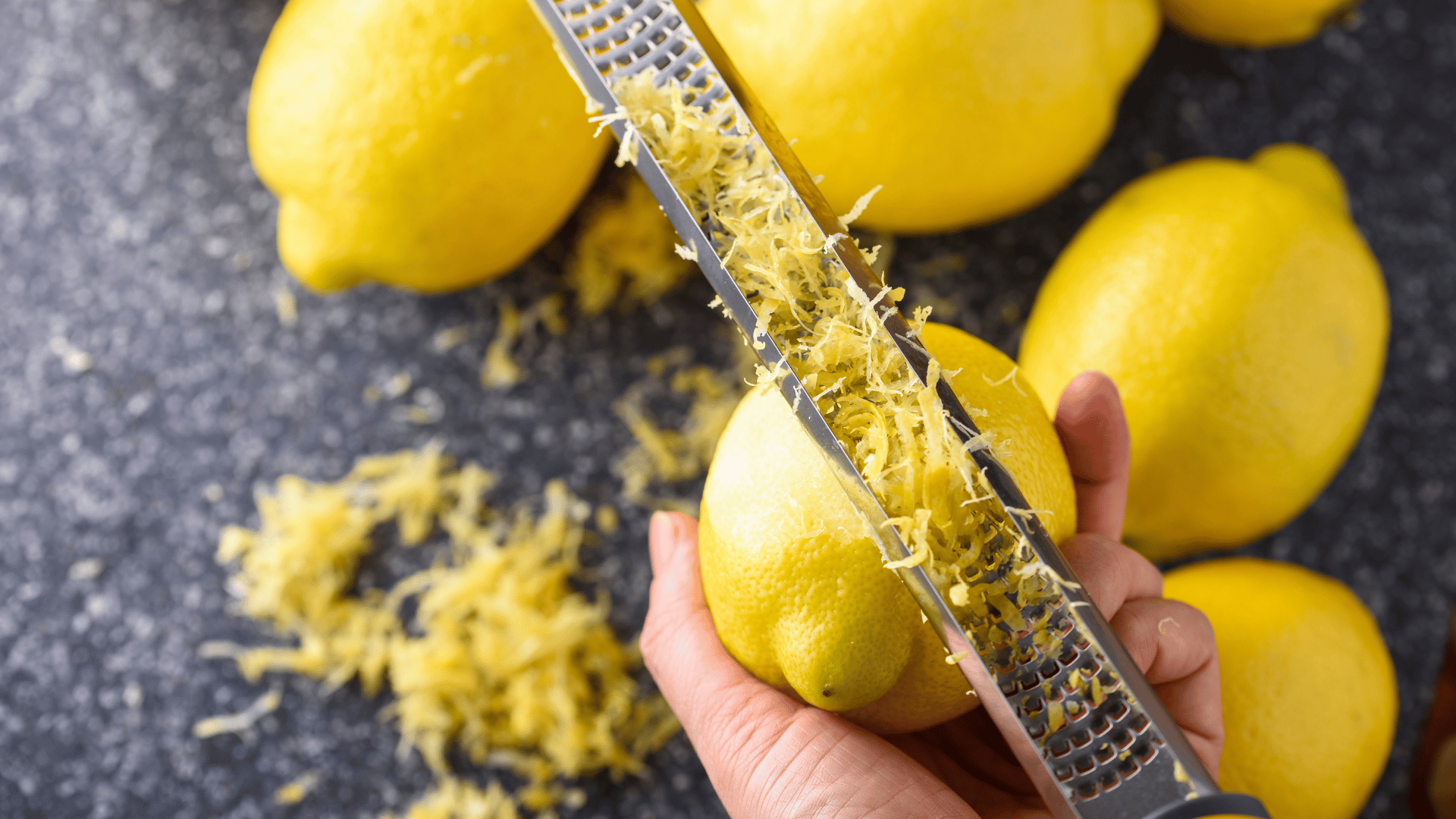 Close-up of orange peel zest for baking or cooking